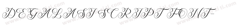 DEGALASI SCRIPT FONT字体转换